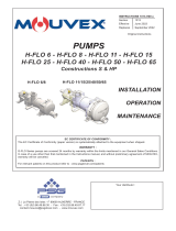 Mouvex 1013-H00 H-FLO pumps Installation Operation Manual