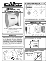 J&D Mfg. J&D Sales Exhaust Fan Owner's manual