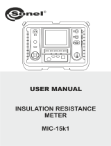 Sonel MIC-15k1 User manual