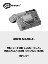Sonel MPI-525 User manual