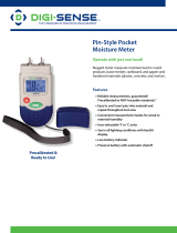 Digi-Sense Precalibrated Pocket Size Moisture Meter User manual