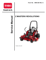 Toro Revolution Series Z Master MyRIDE® 122 cm 18740TE User manual