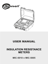 Sonel MIC-5005 User manual
