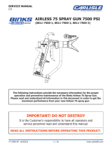Carlisle Airless 75 Gun Owner's manual