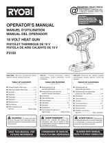 Ryobi P3150-PSK005 Owner's manual