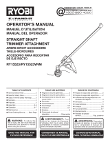 Ryobi RY40230A Owner's manual