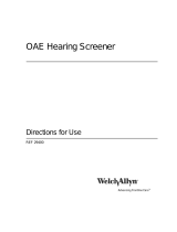 Welch Allyn 29400 Series OAE Hearing Screener User manual