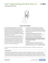 Hill-Rom Sit-to-Stand Patient Lift Vest Operating instructions