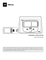 Hill-Rom Life2000® Ventilator  Operating instructions