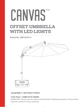 YOTRIO Offset Umbrella Assembly Instructions