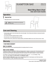 YOTRIO Steel Sling Stack Chair Assembly Instructions