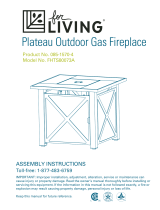YOTRIO Plateau Outdoor Gas Fireplace Owner's manual
