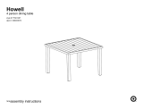 Target Howell 6 Person Dining Table Assembly Instructions