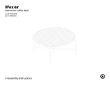 YOTRIO Wexler Steel Wicker Coffee Table Assembly Instructions