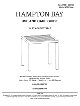 YOTRIO 18 Inch Slat Accent Table Assembly Instructions