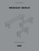 Hay Weekday Bench User manual