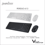 Perixx PERIDUO-613 Wireless Compact Chiclet Keyboard and Mouse Combo Set User manual