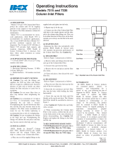 Idex 7315 and 7335 Column Inlet Filters Owner's manual