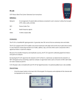 TESCOM PC-2X User manual