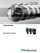 Pepperl+Fuchs ICDM-RX/EN1-4DB9/2RJ45-DIN User manual