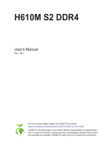 Gigabyte H610M S2 DDR4 Owner's manual