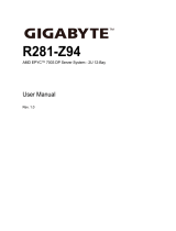 Gigabyte R281-Z94 User manual