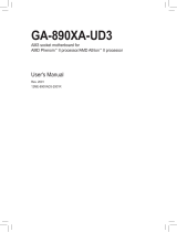 Gigabyte GA-890XA-UD3 User manual