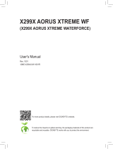 Gigabyte X299X AORUS XTREME WATERFORCE Owner's manual