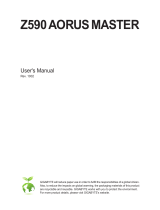 Gigabyte Z590 AORUS MASTER Owner's manual