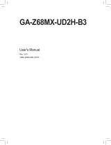 Gigabyte GA-Z68MX-UD2H-B3 Owner's manual