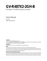 Gigabyte GV-R487X2-2GH-B Owner's manual