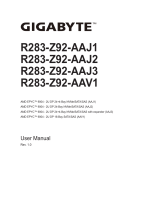 Gigabyte R283-Z92 User manual