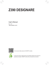 Gigabyte Z390 DESIGNARE Owner's manual