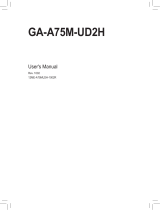 Gigabyte GA-A75M-UD2H Owner's manual