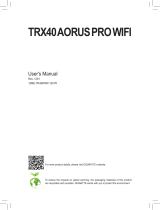 Gigabyte TRX40 AORUS PRO WIFI Owner's manual
