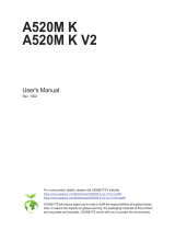 Gigabyte A520M K Owner's manual