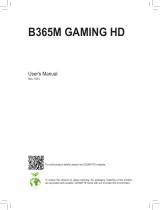 Gigabyte B365M GAMING HD Owner's manual
