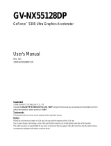 Gigabyte GV-NX55128DP Owner's manual