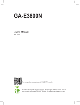 Gigabyte GA-E3800N Owner's manual