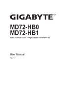 Gigabyte MD72-HB1 User manual