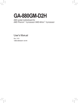 Gigabyte GA-880GM-D2H Owner's manual