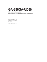 Gigabyte GA-880GA-UD3H Owner's manual