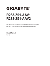 Gigabyte R283-Z91 User manual