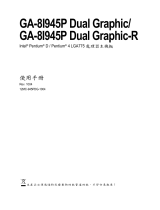 Gigabyte GA-8I945P Dual Graphic-R Owner's manual