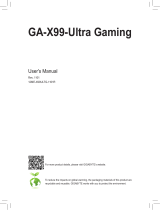 Gigabyte GA-X99-Ultra Gaming Owner's manual