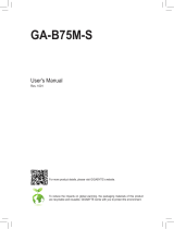 Gigabyte GA-B75M-S Owner's manual
