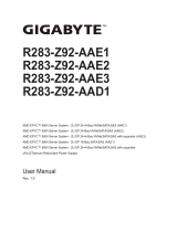 Gigabyte R283-Z92 User manual