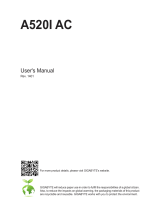 Gigabyte A520I AC Owner's manual