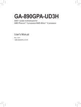 Gigabyte GA-890GPA-UD3H Owner's manual