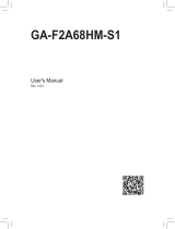 Gigabyte GA-F2A68HM-S1 Owner's manual